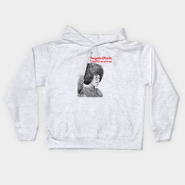 angela davis visual art Kids Hoodie by DOGGIES ART VISUAL